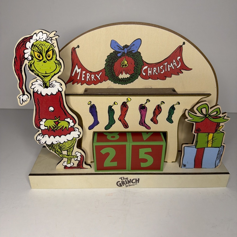 Grinch Department 56 Christmas Countdown Advent CalendarDr Seuss Collectible